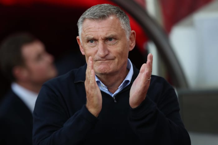 Tony Mowbray applauds